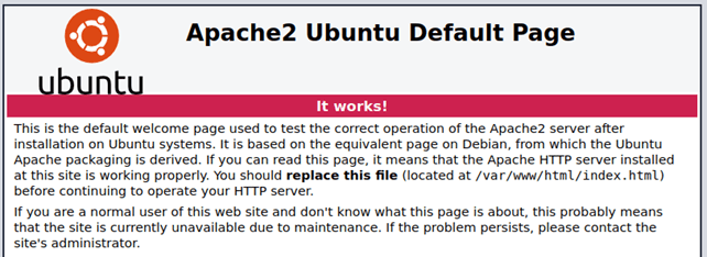 Apache 2 default page