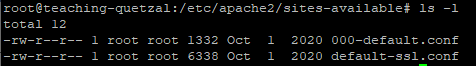 list Apache sites-available