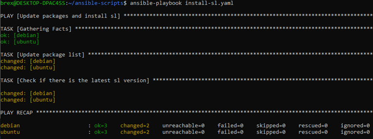 Ansible install sl