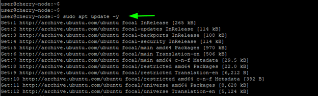 apt update packages