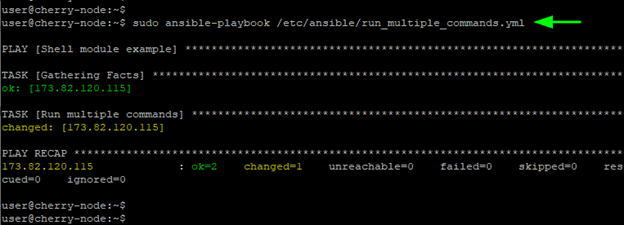 Run Ansible playbook