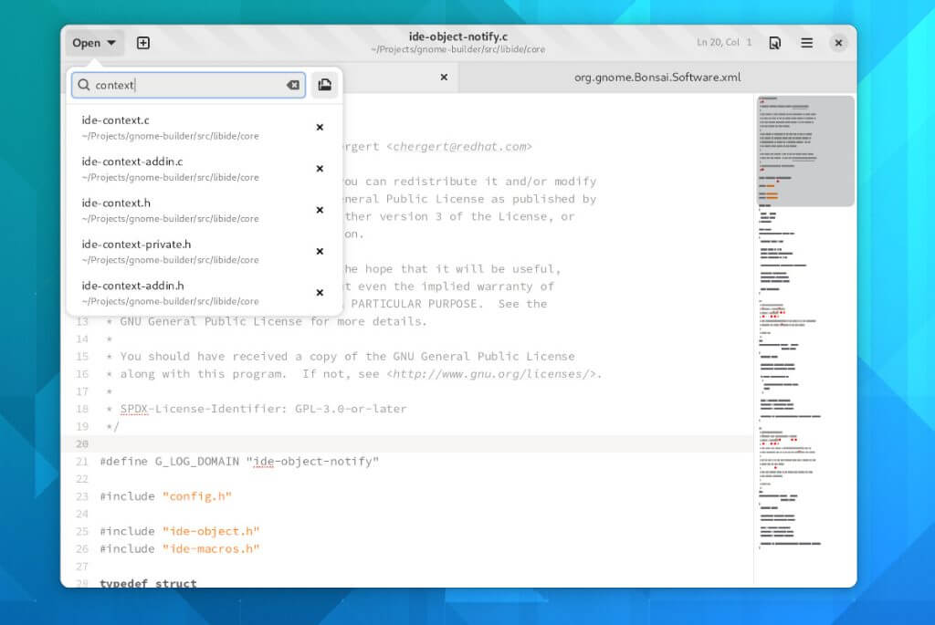 GNOME text editor