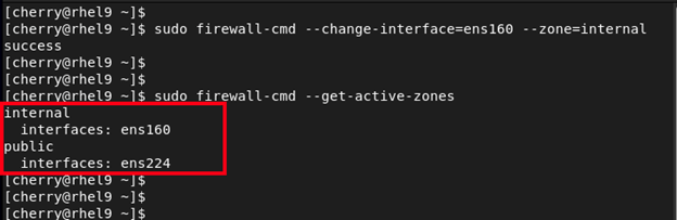 firewall-cmd --get-active-zones