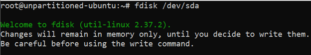 fdisk utility