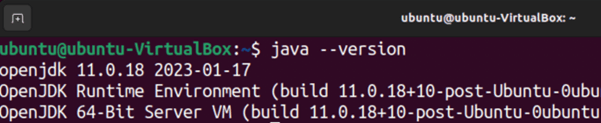 java --version