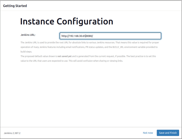 Configure Jenkins instance