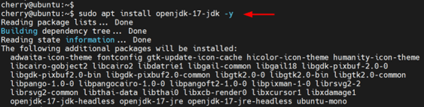 apt install openjdk-17-jdk