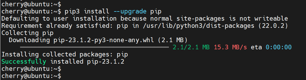 pip3 install --upgrade pip