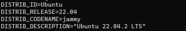 Ubuntu version