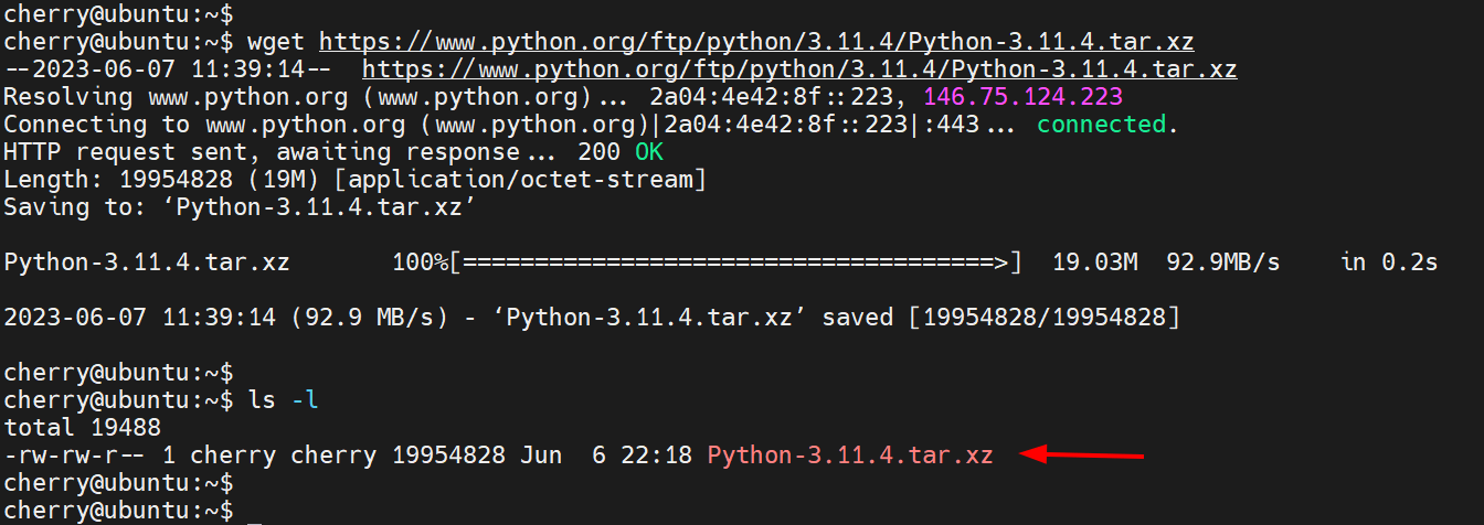 Download Python source code