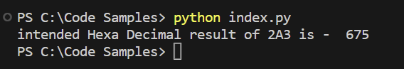 convert non decimal str mentioning it's base example