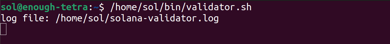 Execute the validator.sh script