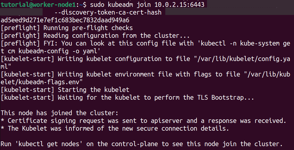 add worker node to cluster