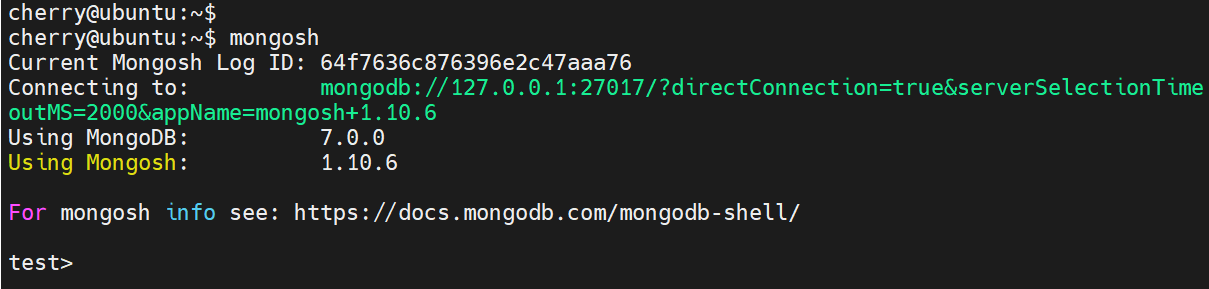 check mongodb status information