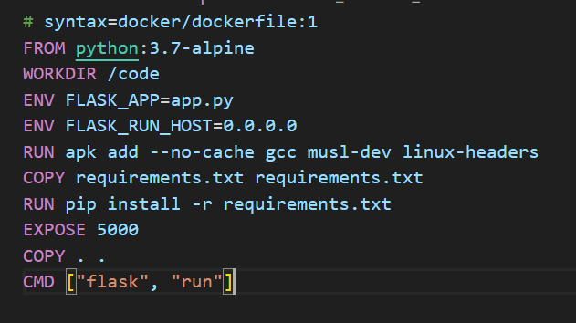 Dockerfile with environmental variables