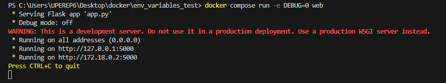 docker compose run