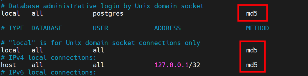 configure-PostgreSQL-authentication-to-md5