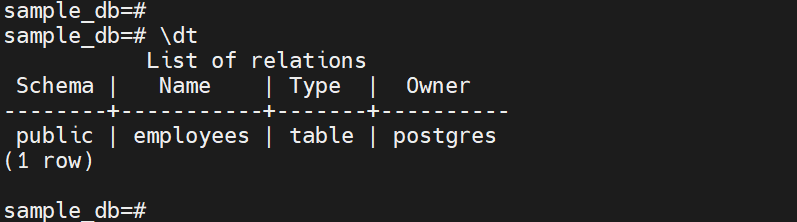 list-tables--in-PostgreSQL-database
