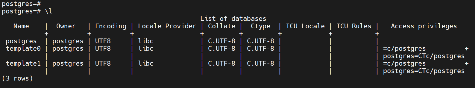 list-postgresql-databases