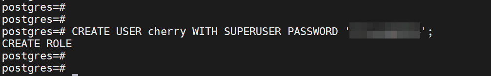 create-superuser-using-create-user-statement-postgresql