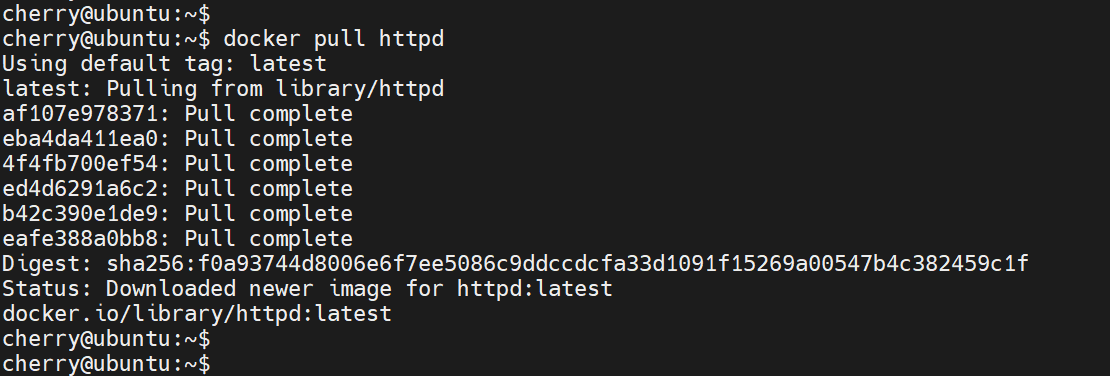 docker-pull-httpd-command