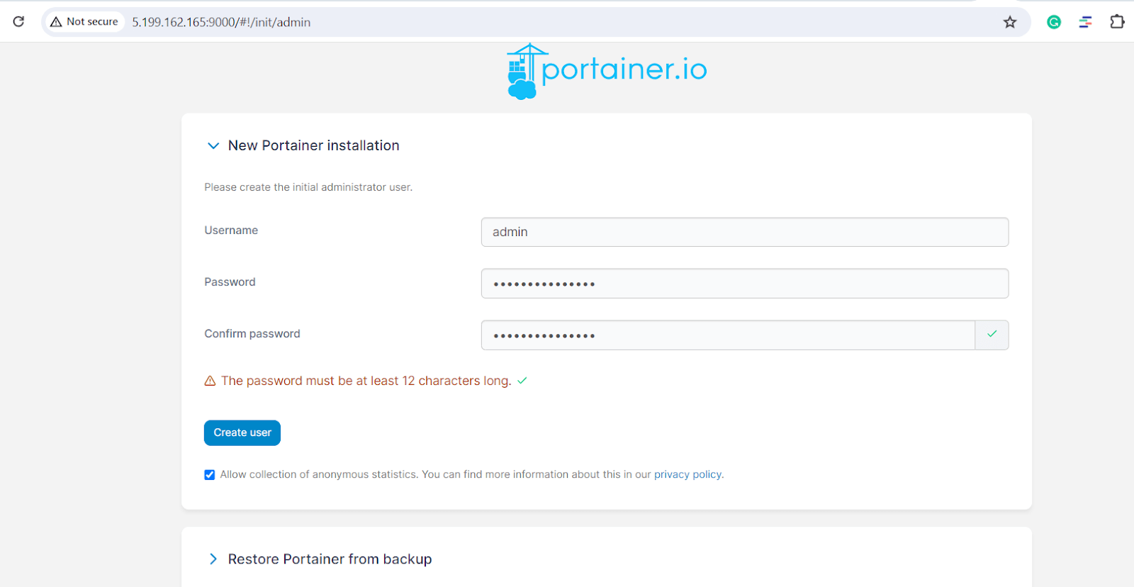 create-admin-user-portainer-docker
