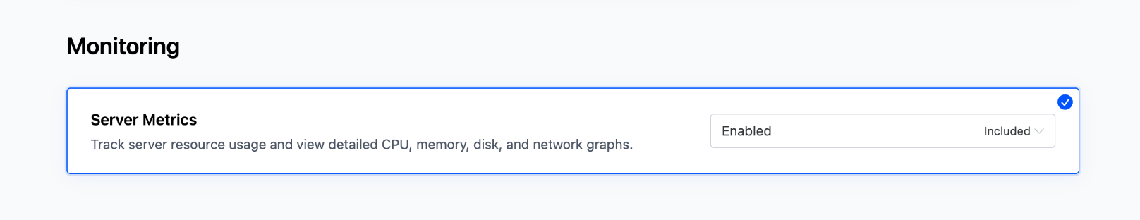deployment for metrics dashboard