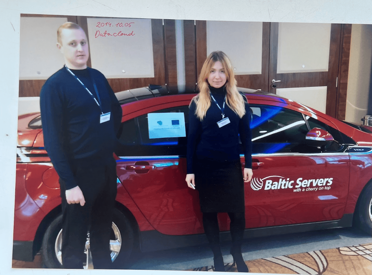 Cherry Servers employees at a conference
