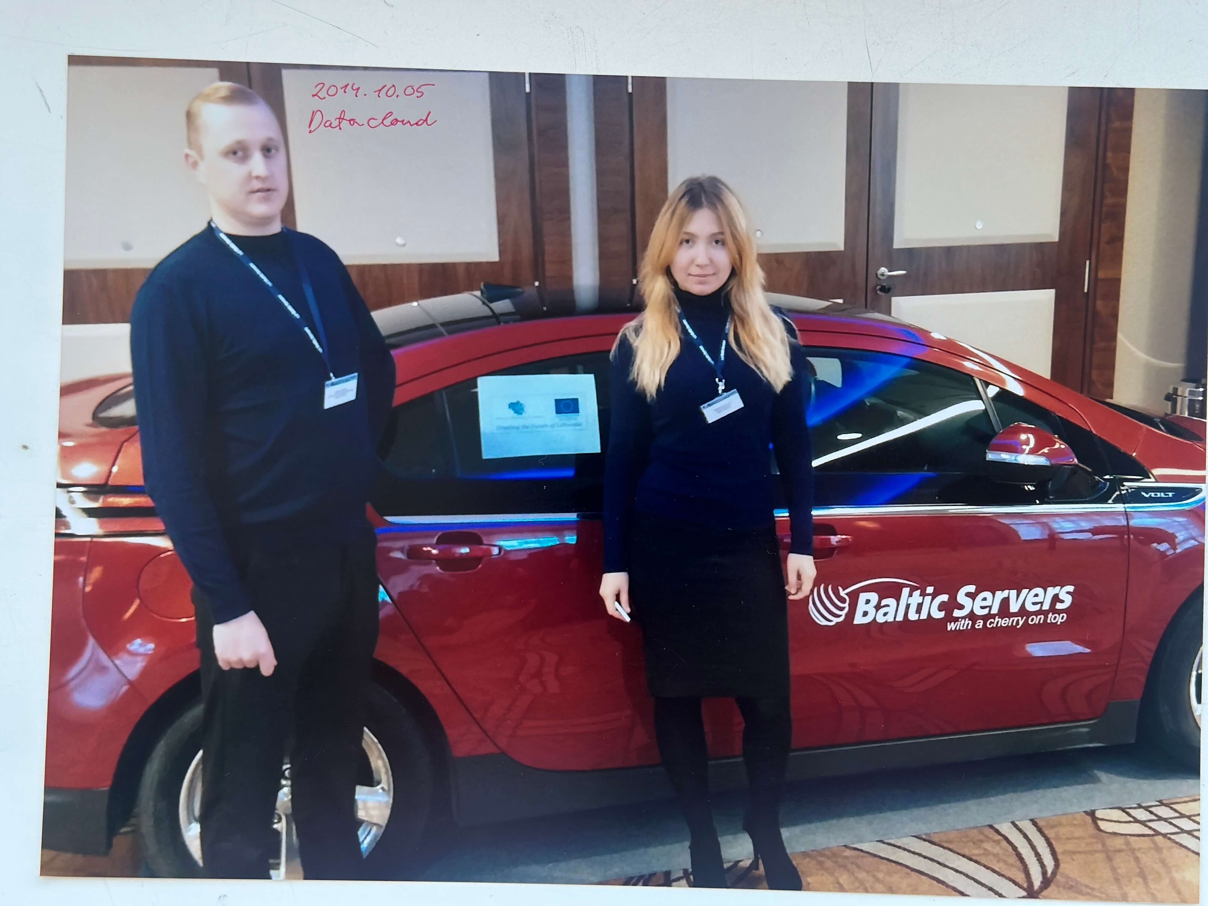 Cherry Servers employees at a conference