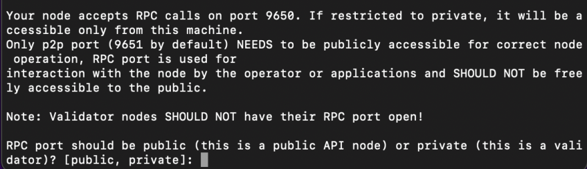 configure RCP port