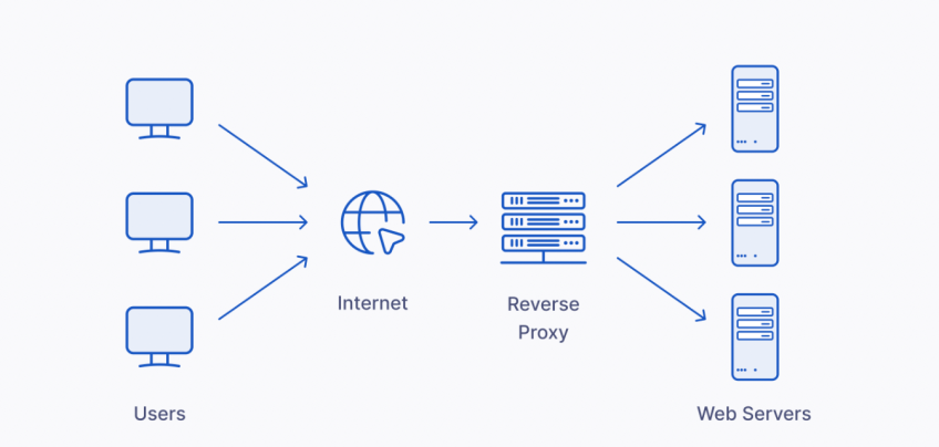 Reverse proxy scheme