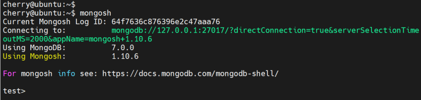 check mongodb status information