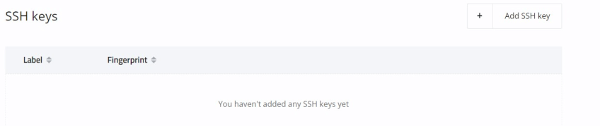 add ssh key