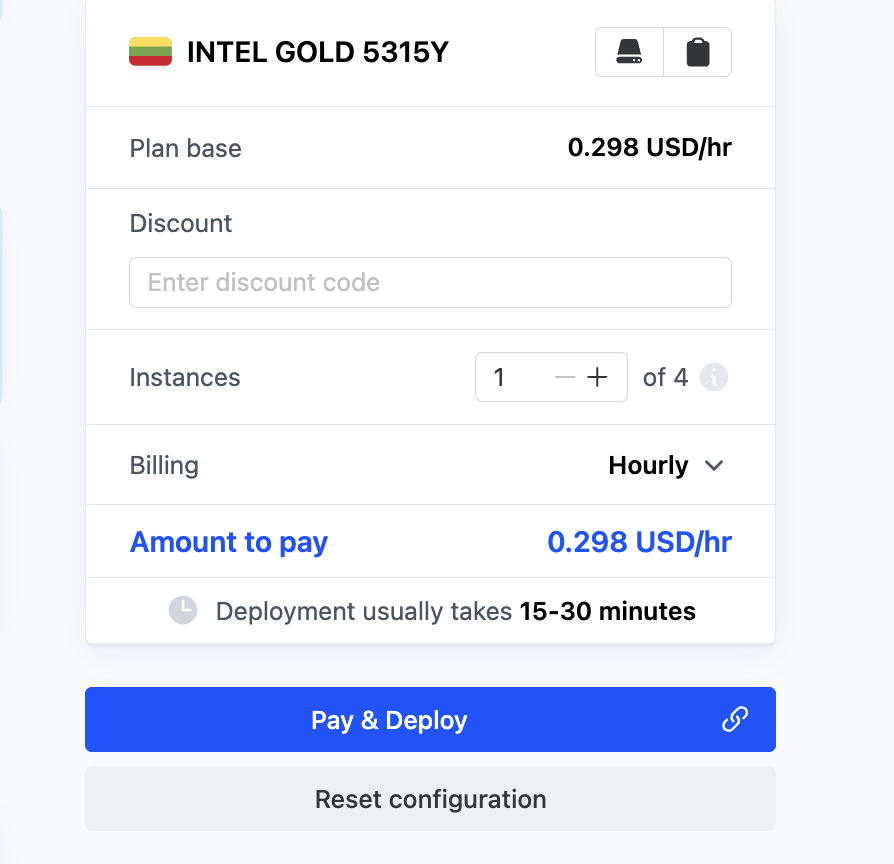 Review and make payment