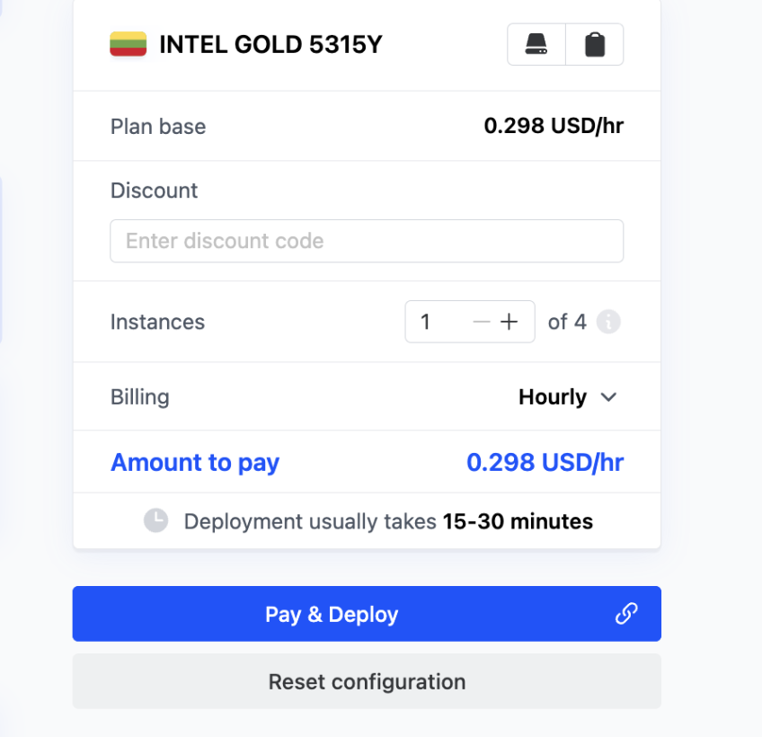 Review and make payment