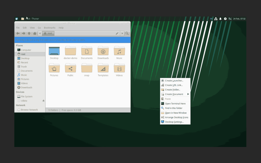 Server GUI via console