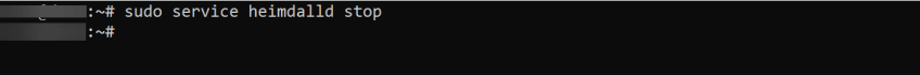 Stop Heimdall service