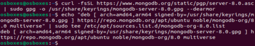 Add mongodb repository