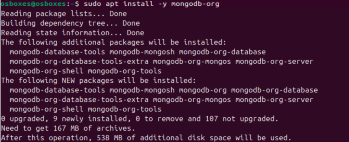 Install mongodb