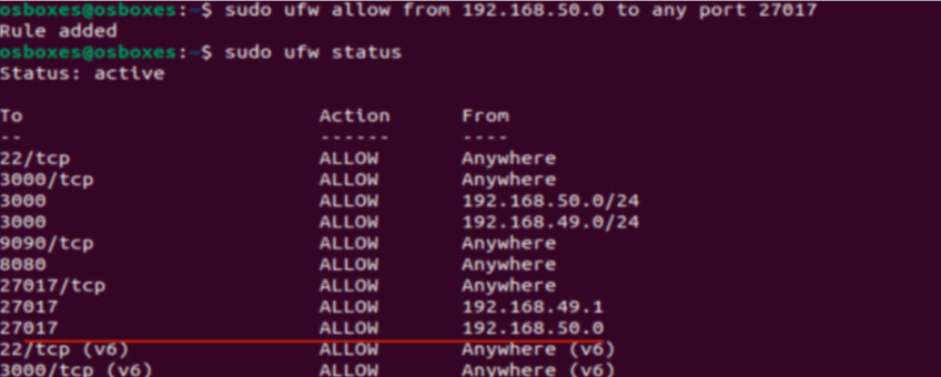 Change firewall settings