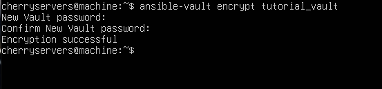  how to encrypt an existing file with ansible vault