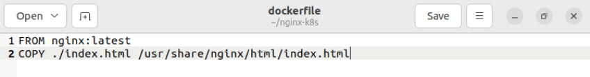 Edit dockerfile