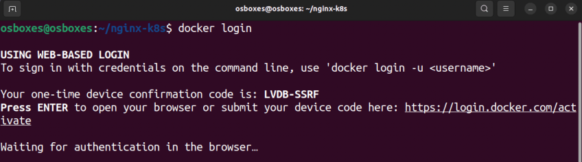 Docker login