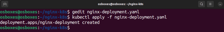 Nginx deployment