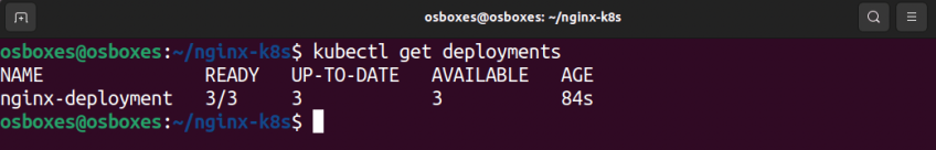 Get the deployments