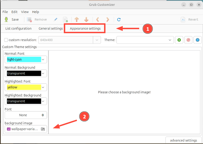 change-background-image-grub-customizer
