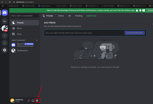 Discord server settings