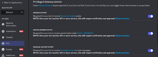 Privileged gateway intent
