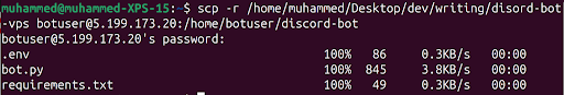 move files to vps