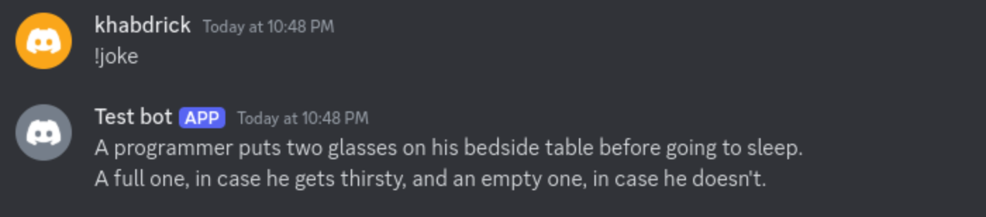 testing the updated bot